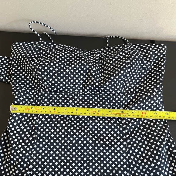 Evan Picone Diamond Polka Dot Tie Back Dress - Picture 13 of 15